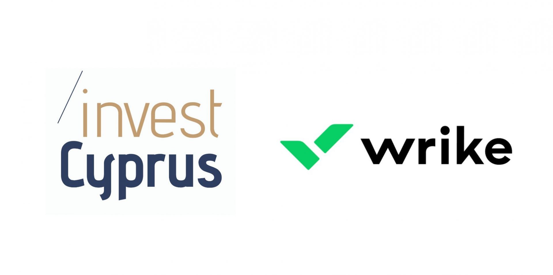 Invest Cyprus and Wrike logos