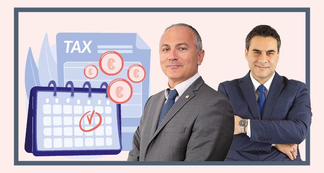 two men dressed in suits tax specialists