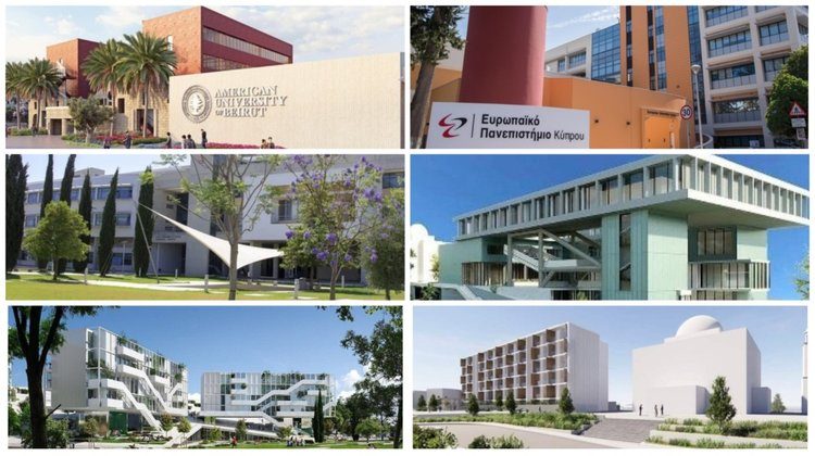 Bildings of universities in Cyprus
