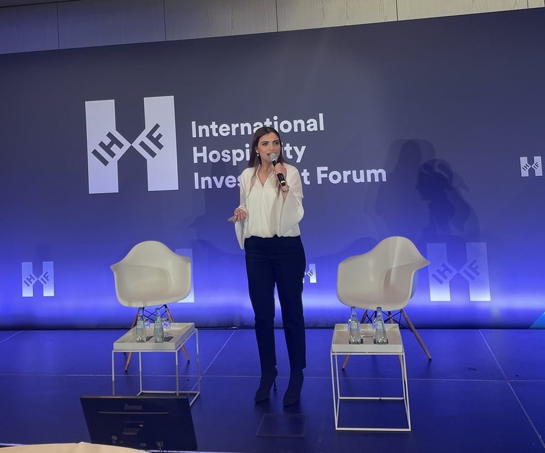 Invest Cyprus member speaking at the International Hospitality Investment Forum (IHIF) in Berlin