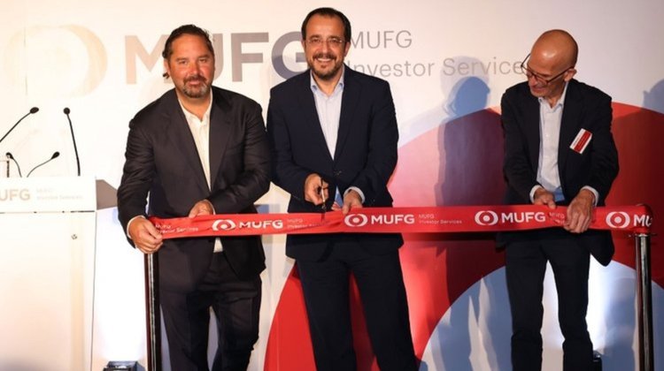 President Nikos Christodoulides inaugurates MUFG’s new offices.