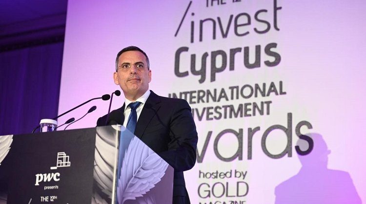 Evgenios Evgeniou, Chairman of Invest Cyprus, at the 12th Invest Cyprus International Investment Awards