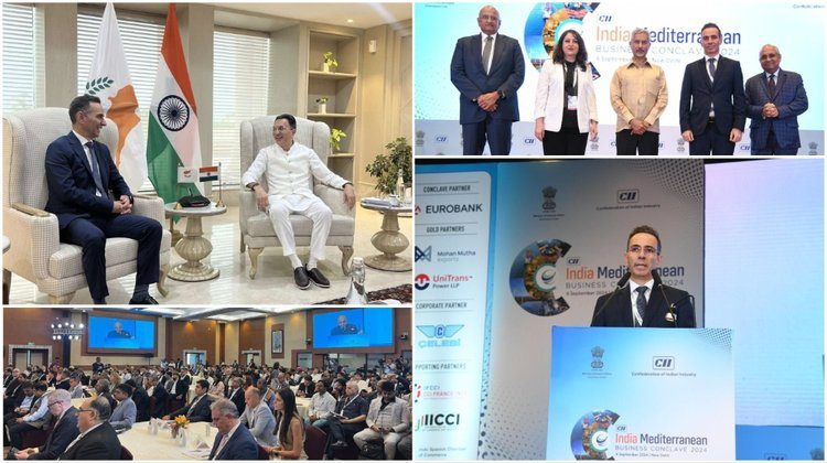 Nicodemos Damianou with Indian investors