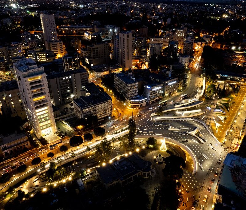Aerial Night Photo, Cyprus