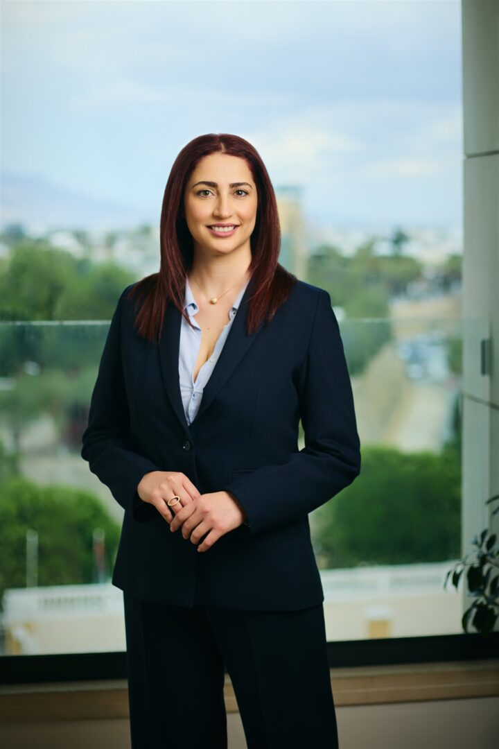 Marilena Constantinou, Member of the Board of Directors of Invest Cyprus, in an official portrait photograph, March 2026.